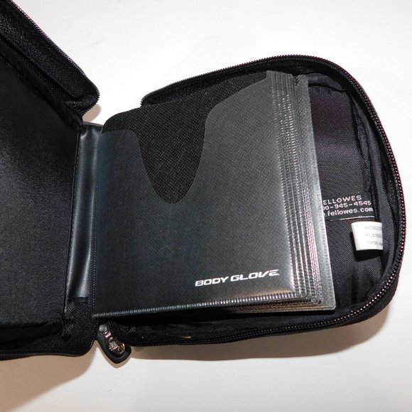 Body Glove Black  Soft Shell CD / DVD Storage Wallet 32 Disc Capacity - Picture 6 of 8